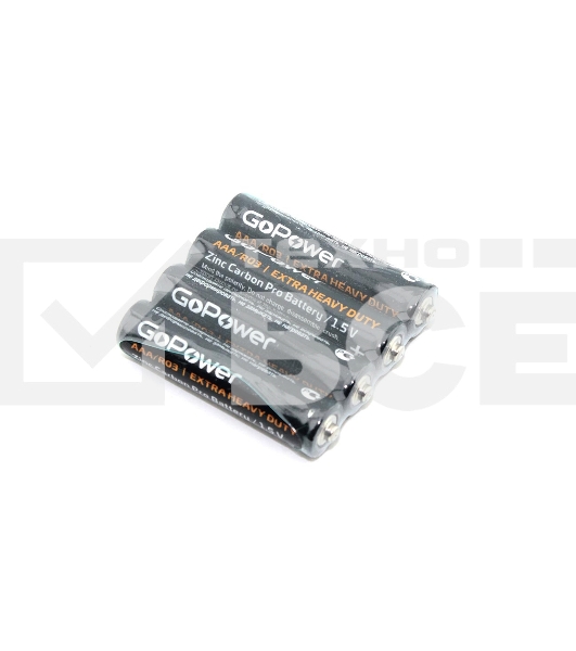 Батарейка GoPower R03 (ААА) SR4 4шт.