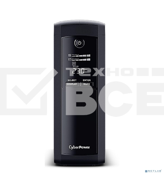 Источник бесперебойного питания UPS CyberPower VP1600EILCD Line-Interactive 1600VA/960W USB/RS-232/RJ11/45  (4 + 4 IEC С13)