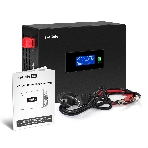 Комплект источника бесперебойного питания Exegate EX295992RUS + батарея 80Aч EX285654RUS 1шт (инвертор, синус, для котла, PF=1, настенный) ExeGate IdealSine SR-600.LCD.2SH <600VA/600W, чистая синусоида, цветной LCD-дисплей, 2*Schuko, крепление настенное, Black> + батарея ExeGate HRL 12-80 (12В, 80Ач) 1шт, фото2