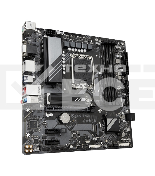 Материнская плата Gigabyte B760M DS3H, LGA 1700, Intel B760, 4xDDR5, 4xSATA, 2xM.2, 1xPCIe 4.0 x16, 2xPCIe x1, 1xHDMI, 1xVGA, 2xDP, 1x 2.5Gb LAN, 3xUSB-A 3.2 Gen 1, 1xUSB-C 3.2 Gen 2, 2xUSB-A 2.0, 3x3.5 мм, 7.1, mATX