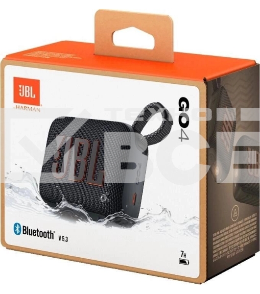 Портативная акустика JBL GO 4, черный