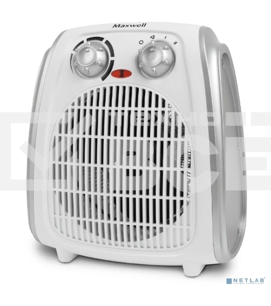 Тепловентилятор Maxwell MW-3458 (W), белый, 1000/2000 Вт, 20 м2, термостат