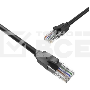 Патч-корд Vention прямой UTP cat.6, RJ45 - 10м. Черный