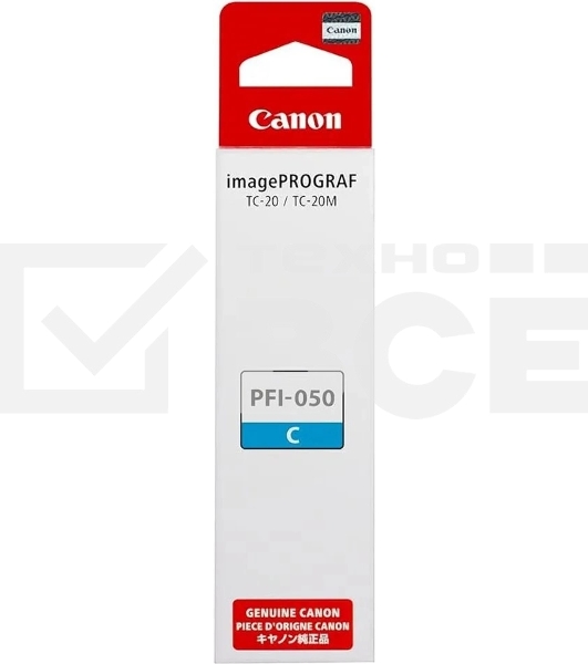 Картридж струйный Canon PFI-050C 5699C001 голубой (70мл) для Canon imagePROGRAF TC-20M