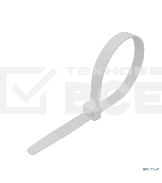 Стяжка нейлоновая морозостойкая Rexant 250x3,6 мм, белая (100 шт/уп)