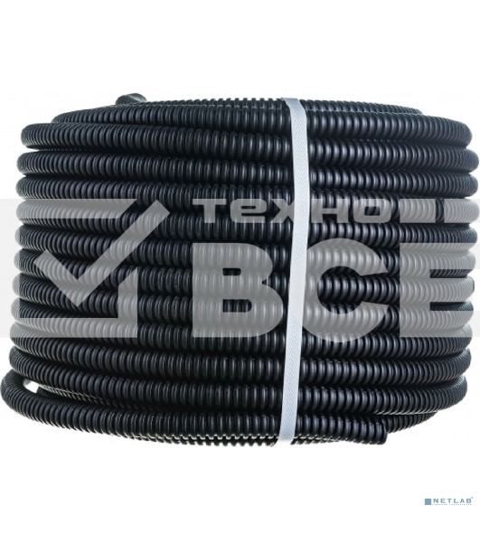 Труба гофрированная ПНД ЭРА черный d 16мм с зонд. легкая 50м (30)