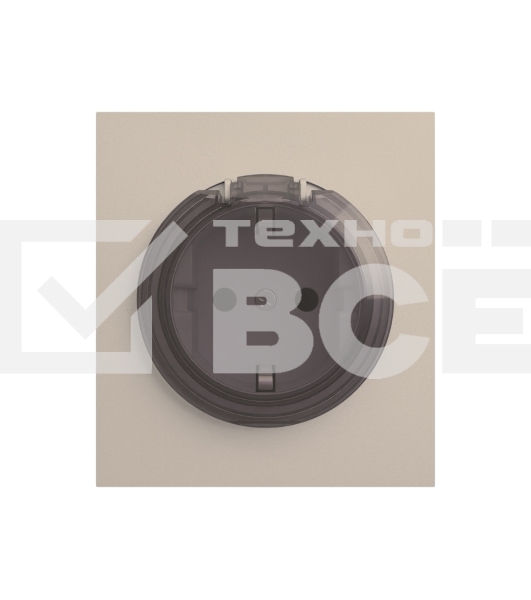 Розетка KRANZ STRONG 1-ая с/з с/у, со шторками и крышкой 16А шелк