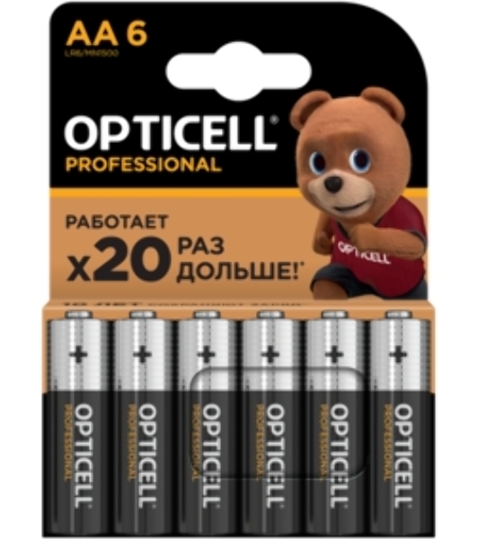 Батарея Opticell Professional LR6 AA (12шт) блистер