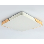 Потолочный светодиодный светильник Ambrella light FZ1312 WH/LW белый/светлое дерево 36W 5000K 400*400*50 (без ПДУ), фото3