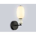 Настенный светильник Ambrella light LH53148 BK/FR черный/белый 6W 3000K 100*165*310, фото8