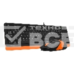 Клавиатура + мышь A4Tech Fstyler F1010 клав:черный/оранжевый мышь:черный/оранжевый USB Multimedia, фото 1