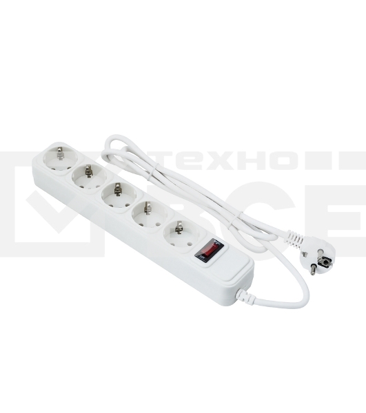 Сетевой фильтр ExeGate EX279180RUS SP-5-7W (5 розеток, 7м, евровилка, белый)