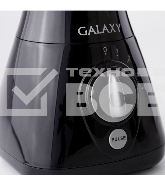 Блендер Galaxy Line GL 2155, черный, стационарный, 550 Вт,  четырехлопастной нож, 4 скорости, импульсный режим