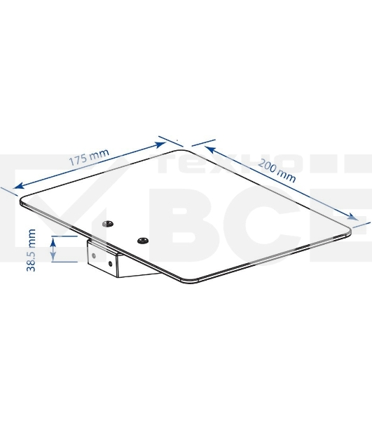Кронштейн-подставка для DVD и AV систем Kromax MICRO-MONO черный макс.5кг настенный