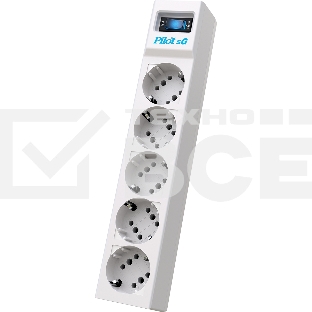 Сетевой фильтр ZIS PILOT Surge protector Pilot SG5 5 outlets (GP), 10A / 2.2kVt, automatic circuit-breaker, 10 m