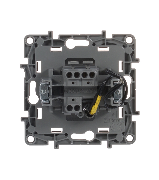 Выключатель одноклавишный с подсветкой/индикацией, автоматические клеммы, Etika, 10AX, 250В~, антрацит Выключатель одноклавишный с подсветкой/индикацией, автоматические клеммы, Etika, 10AX, 250В~, антрацит