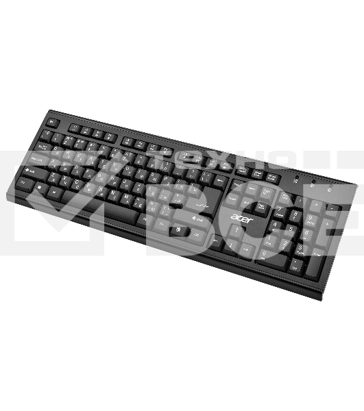 Клавиатура + мышь Acer OKR120 клав:черный мышь:черный USB беспроводная Multimedia