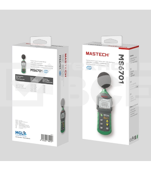 Цифровой измеритель уровня шума MS6701 MASTECH