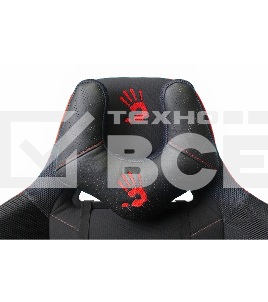 Кресло игровое A4Tech Bloody GC-400, черный/красный, крестовина пластик