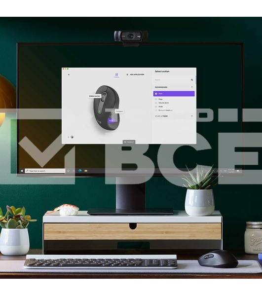 Мышь беспроводная Logitech Signature M650 L LEFT графитовый, 4000 dpi, радиоканал, Bluetooth, USB, кнопки - 5