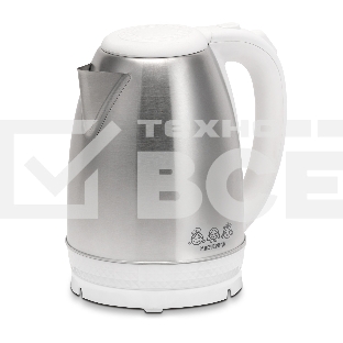Чайник электрический Мастерица EK-1801М 1,8л, нержавейка, белый (12)