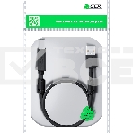 Кабель GCR PROF 3.0m USB 2.0, AM/BM, черный, ферритовые кольца, 28/24 AWG, экран, армированный, морозостойкий, GCR-52417, фото2