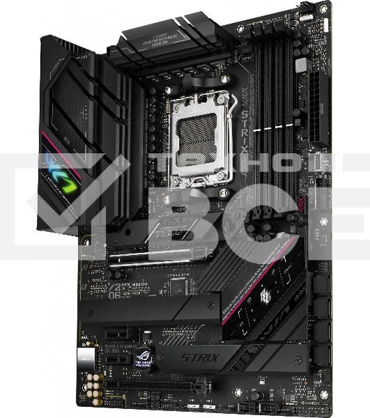 Материнская плата ASUS ROG STRIX B650E-F GAMING WIFI, AM5, AMD B650, 4xDDR5, 4xSATA, 3xM.2, 1xPCI-E 5.0 x16, 1xPCI-E 4.0 x4, 2xPCI-E x1, 1xHDMI, 1xDP, 1x 2.5Gb LAN, 4xUSB-A 2.0, 4xUSB-A 3.2 Gen 1, 2xUSB-A 3.2 Gen 2, 1xUSB-C 3.2 Gen 2, 1xUSB-C 3.2 Gen 2x2,