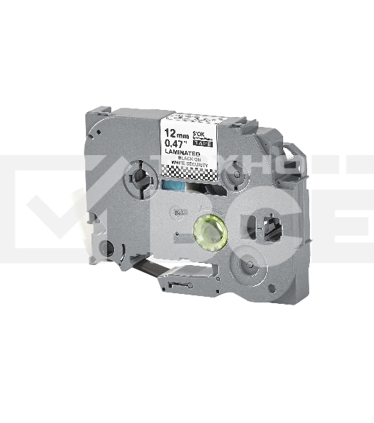 Кассета с лентой S'OK by Sakura Printing TZESE3 для Brother, черный на белом, 12мм/8м, наклейка