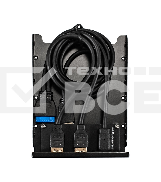 Планка USB на переднюю панель ExeGate U3H-616, 3,5