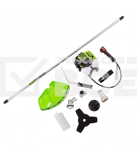 Триммер бензиновый Сибртех КС-1300Н, 25 см3, неразъемная штанга, состоит из 2 частей