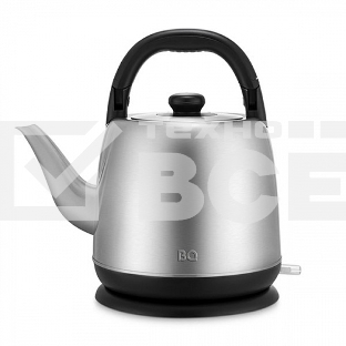 Чайник BQ KT2303S черный/стальной. Мощность:2200Вт, Объем:4л