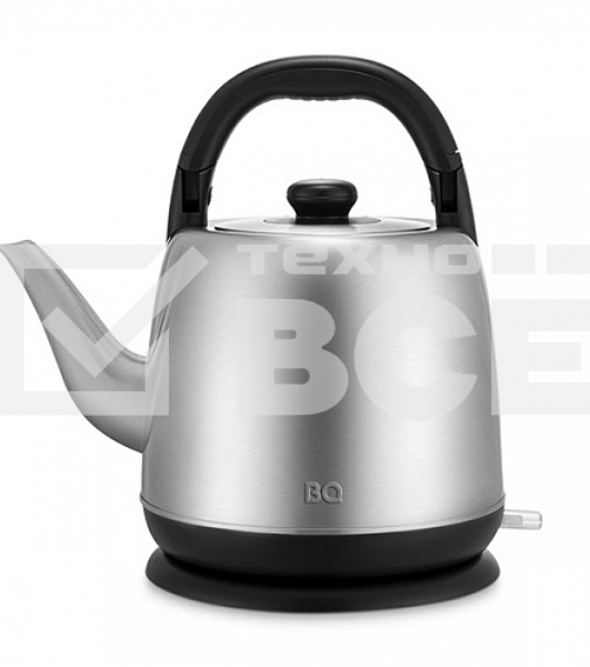 Чайник BQ KT2303S черный/стальной. Мощность:2200Вт, Объем:4л