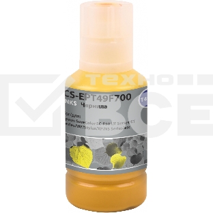 Чернила Cactus CS-EPT49F700 T49F7 желтый флуоресцентный 140мл для Epson SureColor SC-F501