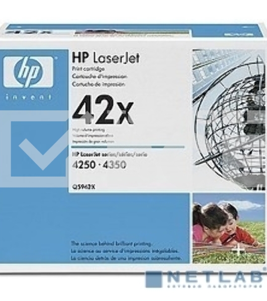 Картридж лазерный HP Q5942XD черный двойная упаковка для LaserJet 4250/4350 2 x 20000стр.