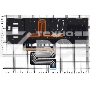 Клавиатура для ноутбука Asus ROG GX501VS GX501VSK черная c подсветкой маленький энтер