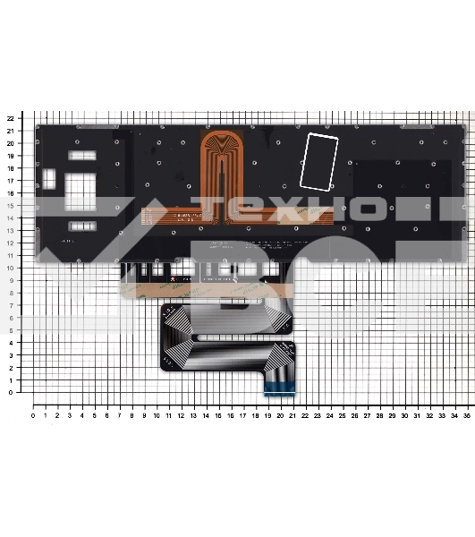 Клавиатура для ноутбука Asus ROG GX501VS GX501VSK черная c подсветкой маленький энтер