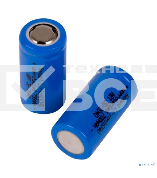Аккумулятор Li-ion 16340 unprotected 700 mAH 3.7 В Rexant