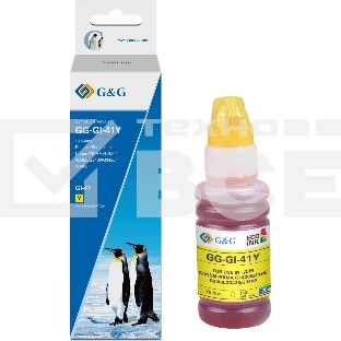 Чернила G&G GG-GI-41Y желтый 140мл для Canon PIXMA G1420/G1430/G2420/G2430/G2460/G3420