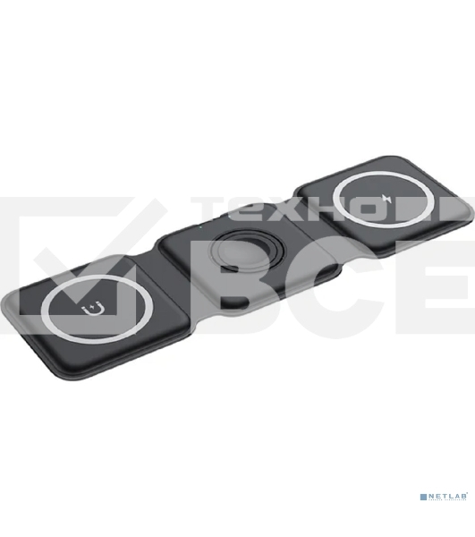 Беспроводное зарядное устройство Rexant с MagSafe 3в1, Qi, 15Вт, черный