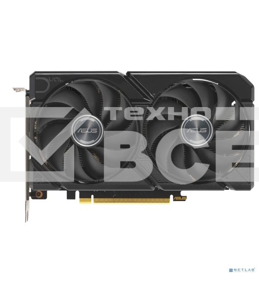 Видеокарта Asus PCI-E 5.0 DUAL-RX9060XT-16G AMD Radeon RX 9060XT 16Gb 128bit GDDR6 2550/20000 HDMIx1 DPx2 HDCP Ret
