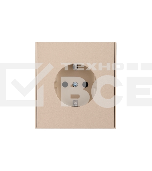 Розетка KRANZ STRONG 1-ая с/з с/у, со шторками 16А шелк