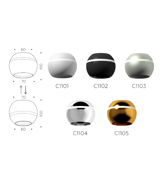 Корпус светильника C1101 SWH белый песок D100*H80mm MR16 GU5.3 LED 3W 4200K