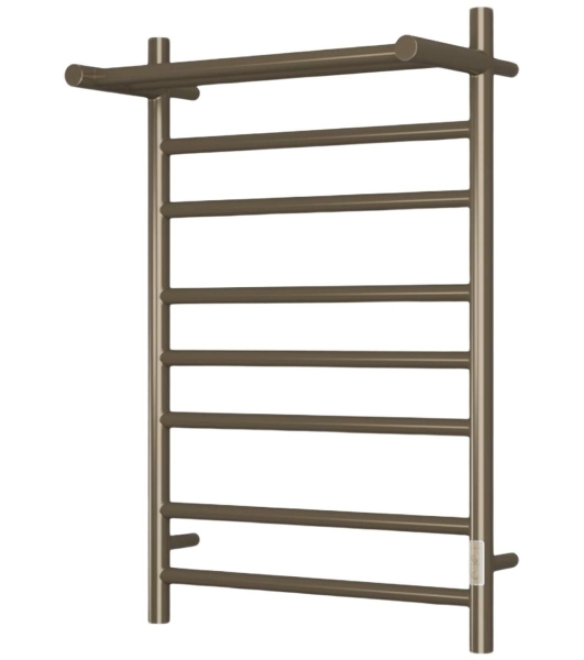 Полотенцесушитель электрический с полкой BAU Stil Shelf 50х80, 7 планок, универсальный, антикварная