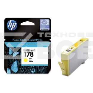 Картридж струйный HP №178 CB320HE желтый для HP C5383/C6383/B8553/D5463 (300стр.)