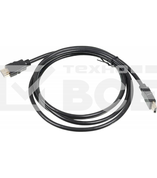 Кабель аудио-видео Behpex HDMI (m)/HDMI (m) 2м. позолоченные контакты черный