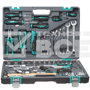 Набор инструментов STELS 141111/2'' 1/4'' CrV пластиковый кейс  98 предм.