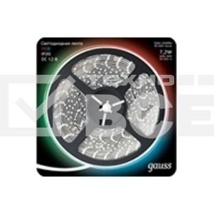 Лента светодиодная Gauss 312000407LED 5050-SMD 7.2W 12V DC RGB блистер 5м
