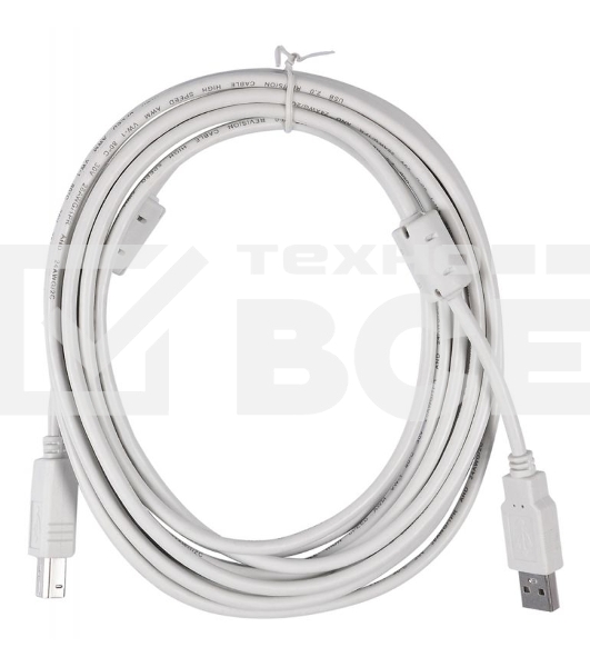 Кабель USB2.0 Buro USB A (m)/USB B (m) 5м феррит.кольца