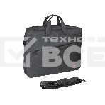 Сумка ExeGate Business ECC-045 Black, черная, полиэстер повышенной плотности 600D, 15.6