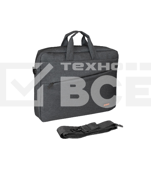 Сумка ExeGate Business ECC-045 Black, черная, полиэстер повышенной плотности 600D, 15.6
